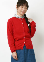 【2025秋冬】【ポートランド】抗菌加工クルーネックカーディガン【PL065902】【S21】