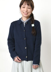 【2026春夏】【ポートランド】襟付きハーフミラノニットカーディガン【PL066304】【S11】