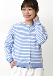 【2026春夏】【ポートランド】ボーダークルーネックカーディガン【PL066305】【S11】