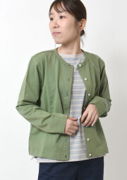 【2025秋冬】【ポートランド】ミニ裏毛クルーネックカーディガン【PL075802】【S21】