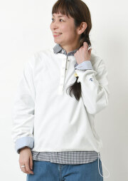 【2026春夏】【ポートランド】裾ドロストヘンリーネックプルオーバー【PL076304】【S11】