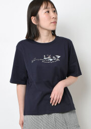 SALE!!【2025春夏】【ポートランド】WAVEプリントTシャツ【PL155261】【S12】