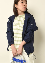 期間限定10%OFF!【2025春夏】【ポートランド】【撥水加工】【花粉付着抑制生地】アンチポランフードブルゾン【PL165301】【S11】