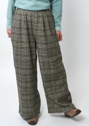 【2025秋冬】【ポートランド】チェック2タックワイドパンツ【PY3-32828】【S22】