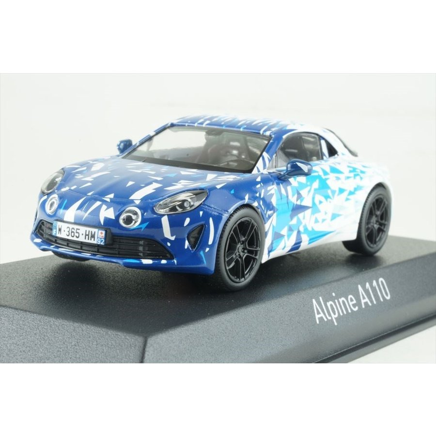 ノレブ 1/43 アルピーヌ A110 2017 ホワイト/ブルー テストバージョン 完成品ミニカー 517863