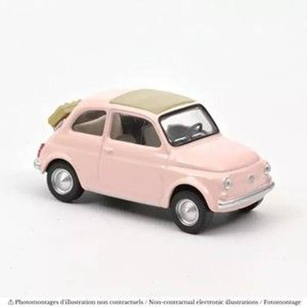 6月予約】ノレブ 1/43 フィアット 500 F 1965 パステルピンク 完成品