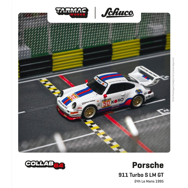 ターマックワークス 1/64 ポルシェ 911 ターボ S LM GT No.50 1995 ル・マン24時間 完成品ミニカー T64S-009-95LM【在庫品】