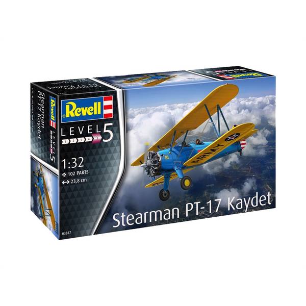 ドイツレベル 1/32 ステアマン PT-17ケイデット スケールモデル 03837