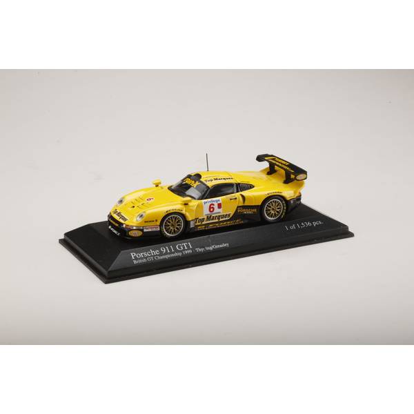 【55%OFF】ミニチャンプス 1/43 ポルシェ 911 GT1 No.6 1999 英国選手権 完成品ミニカー 400996606【在庫品】