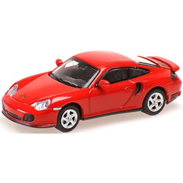 1月予約】ミニチャンプス 1/87 ポルシェ 911 ターボ 2000 レッド 完成