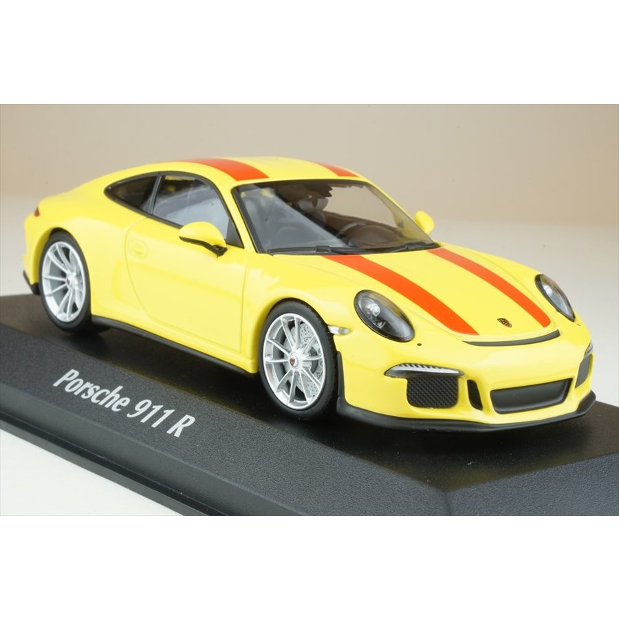 マキシチャンプス 1/43 ポルシェ 911 R 2016 イエロー 完成品ミニカー 940066221