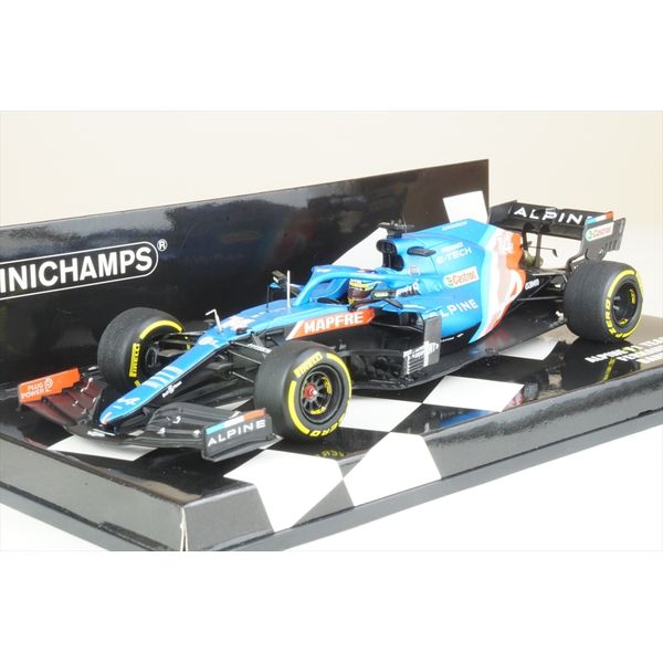 ミニチャンプス 1/43 アルピーヌ A521 No.14 2021 F1 バーレーンGP F