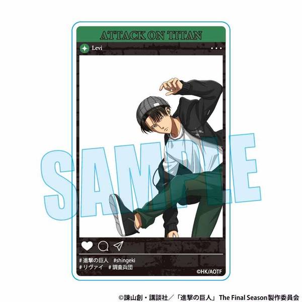 【1月予約】進撃の巨人 アクリルカード リヴァイ スケーターver. キャラグッズ 4522776273892