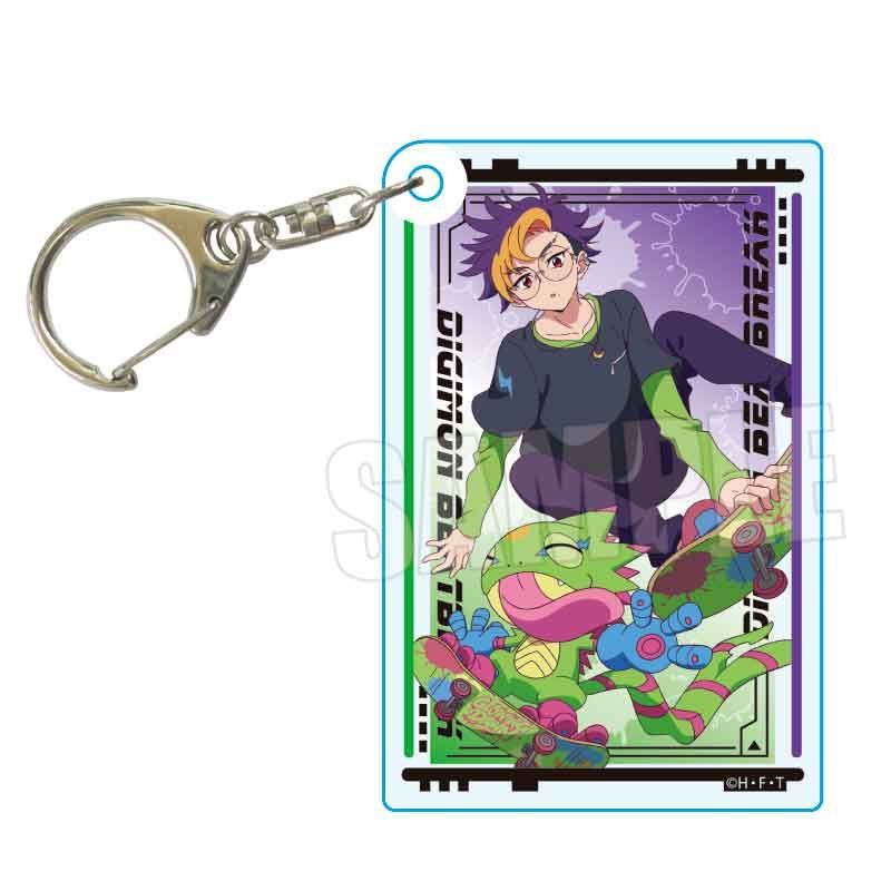 【2月予約】DIGIMON BEATBREAK アクリルキーホルダー 天馬 トモロウ&ゲッコーモン Skater ver. キャラグッズ 4522776280531