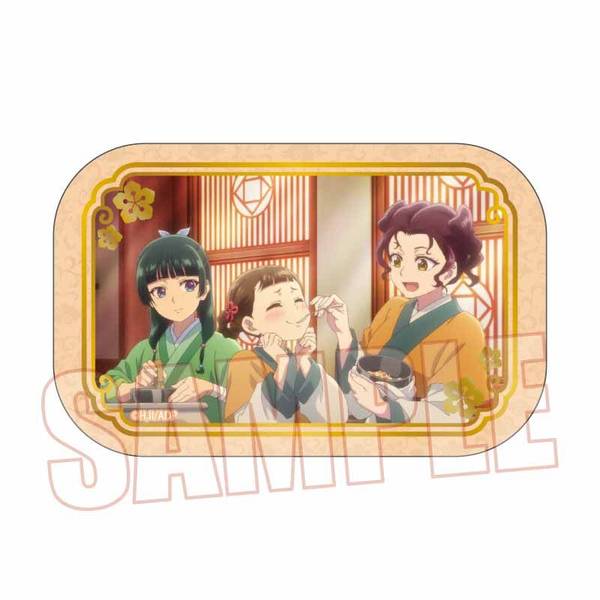 【1月予約】薬屋のひとりごと メモリーズスクエア缶バッジ 猫猫&小蘭&子翠 キャラグッズ 4522776573435