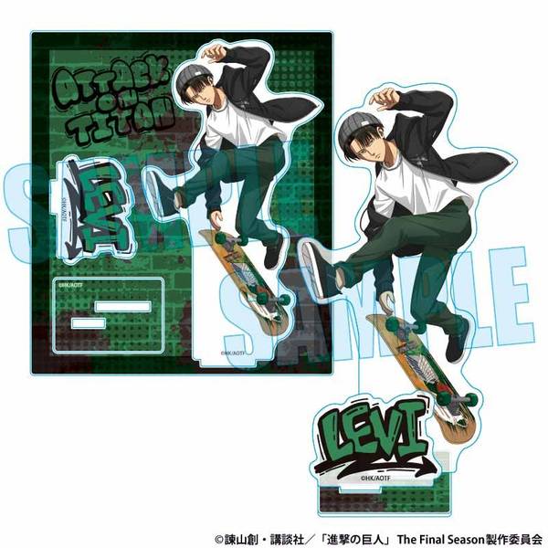 【1月予約】進撃の巨人 アクリルスタンド リヴァイ スケーターver. キャラグッズ 4522776651225