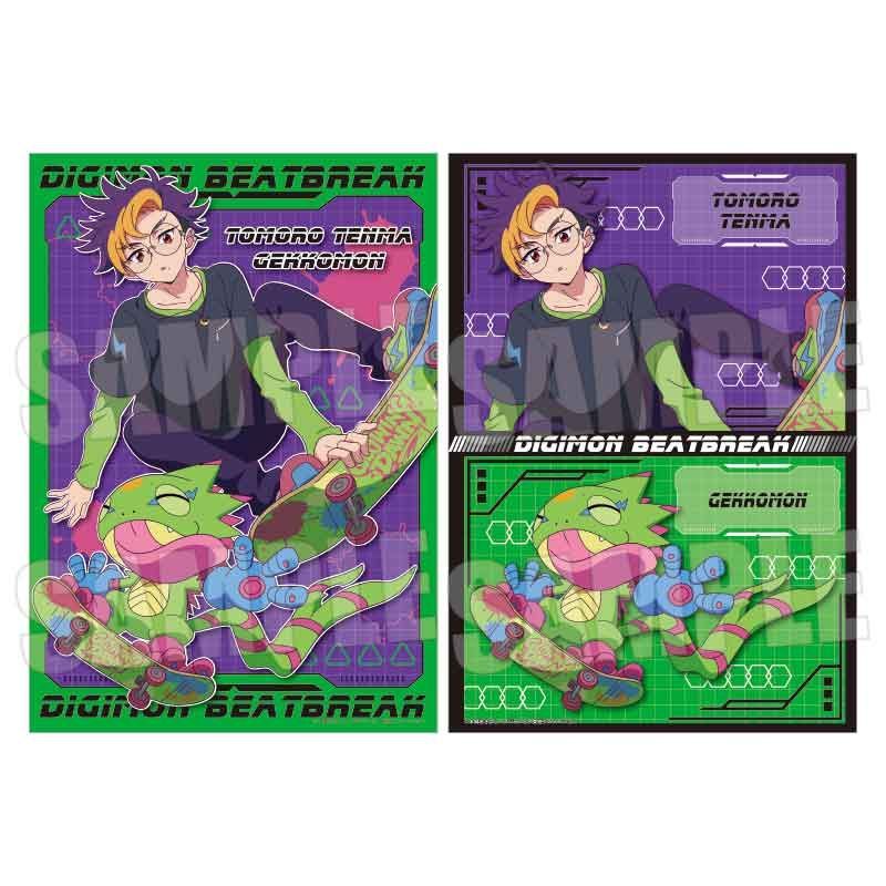 【2月予約】DIGIMON BEATBREAK らくピタポスター 天馬 トモロウ&ゲッコーモン Skater ver. キャラグッズ 4522776789676