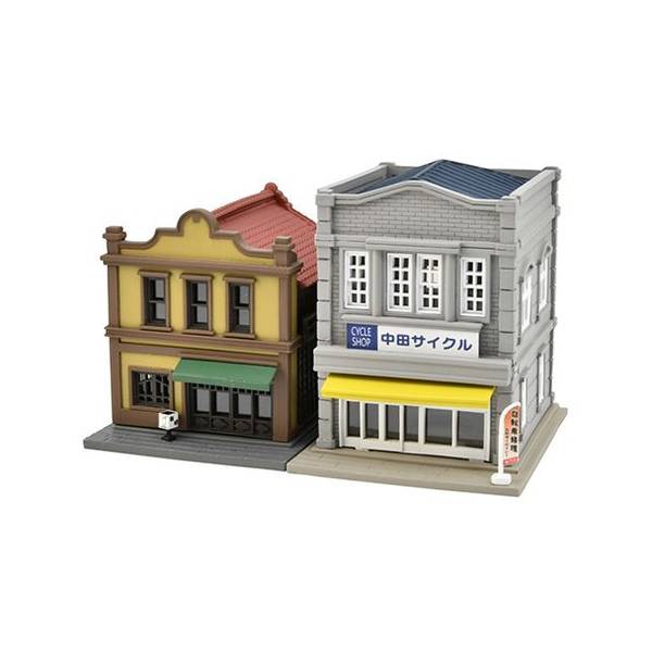 トミーテック Nゲージ 建物コレクション/人情商店街 建コレ188 珈琲店・自転車屋 鉄道模型パーツ 335436