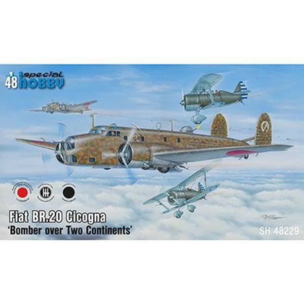 スペシャルホビー 1/48 伊・フィアットBr.20チコーニャ双発爆撃機/イ式重爆撃機 スケールモデル SH48229