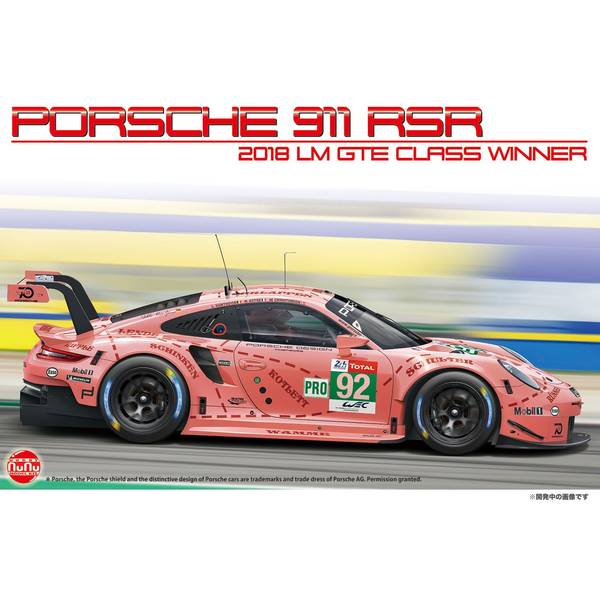 【7月予約】プラッツ/NuNu 1/24 レーシングシリーズ ポルシェ 911 (タイプ991) RSR 2018 ル・マン24時間レース クラスウィナー スケールモデル PN24040