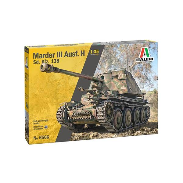 イタレリ 1/35 WW.II ドイツ軍 自走砲 Sd.Kfz,138 マーダーIII H