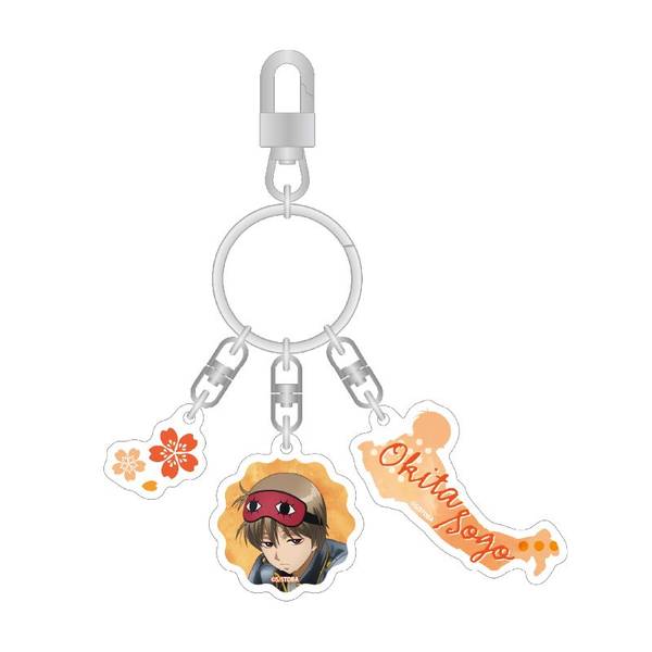 銀魂 うたたね 3連アクリルキーホルダー(沖田) | 4546598560886