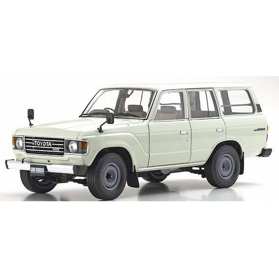 【8月予約】京商 1/18 トヨタ ランドクルーザー 60 ホワイト 完成品ミニカー KS08956W