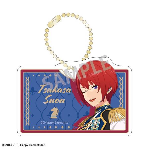 【6月予約】あんさんぶるスターズ！！ 『チェックメイト』 クリップキーホルダー 朱桜 司／Knights キャラグッズ 4550432240209