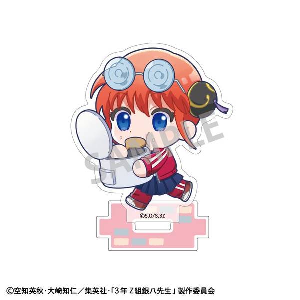 3年Z組銀八先生 ミニアクリルスタンド 神楽／登校風景描き起こし