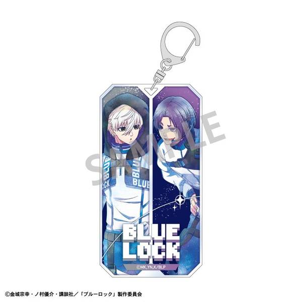 激レア ブルーロック renu コラボ 凪誠士郎 アクリルキーホルダー ブルーロック スリムキーホルダー(ペア) 凪 誠士郎・御影 玲王