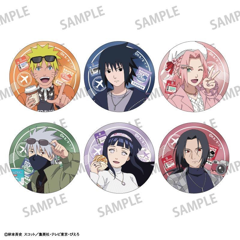 【2月予約】NARUTO-ナルト- 疾風伝 トレーディングメタリック缶バッジ／ぶらっと旅の巻！ 6個入BOX キャラグッズ 4550432296039