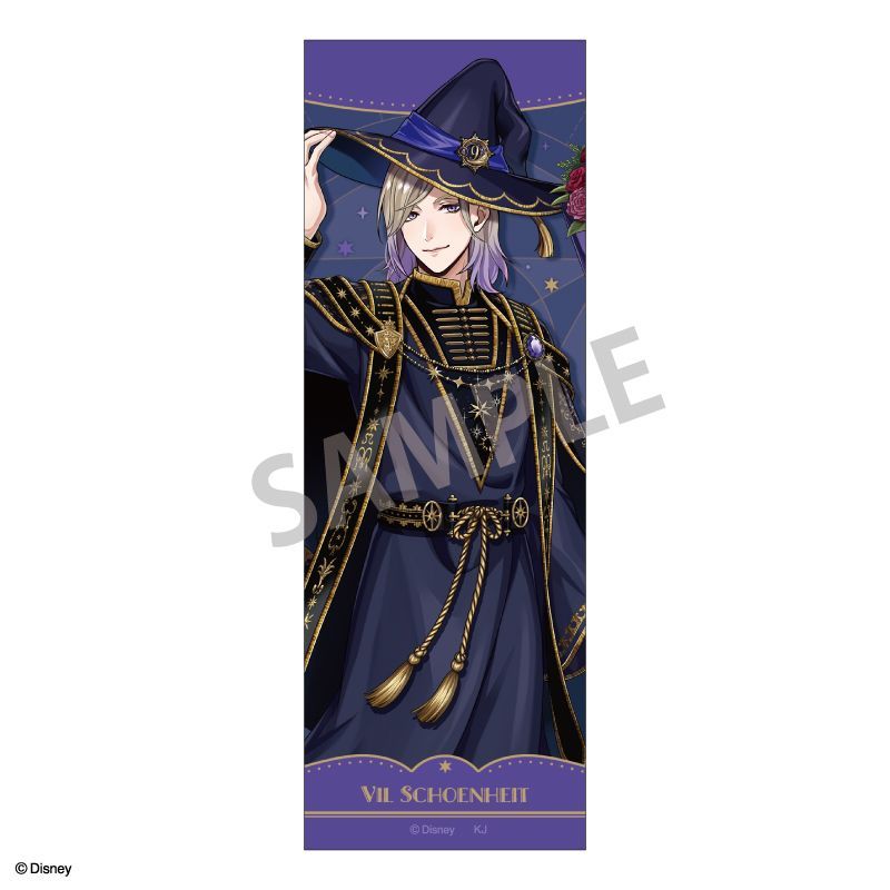 【3月予約】『ディズニー ツイステッドワンダーランド』 ロングスクエア缶バッジ ヴィル・シェーンハイト／ブルームバースデーver. キャラグッズ 4550432316096