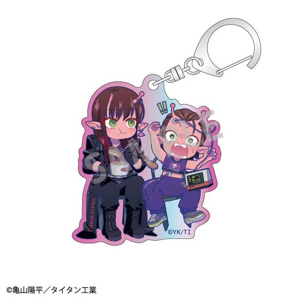 【3月予約】銀河特急 ミルキー☆サブウェイ オーロラアクリルキーホルダー アカネ＆カナタ キャラグッズ 4550432318830