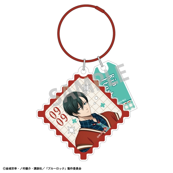 ブルーロック ワイヤーリングアクリルキーホルダー 糸師 凛／カントリーファッション