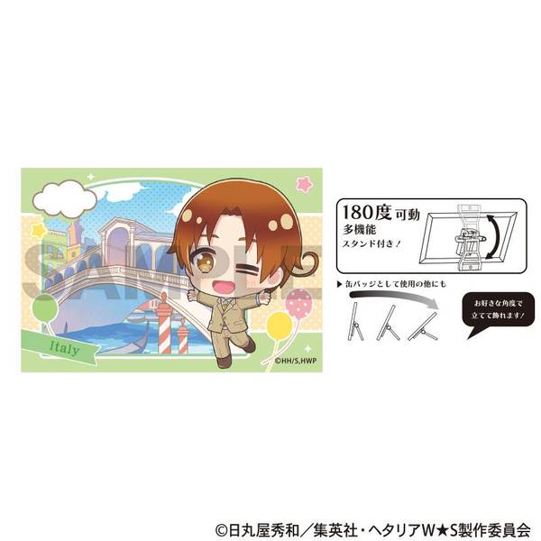 ヘタリア World☆Stars アート缶バッジ イタリア ちまにわ