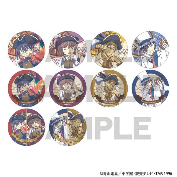 名探偵コナン トレーディングメタル缶バッジ 船乗り クラパレット 10個