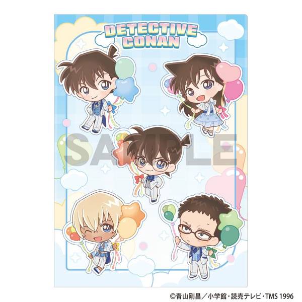 【11月予約】名探偵コナン シングルクリアファイル ブルー バルーン ミニキャラ キャラグッズ 4550451350606