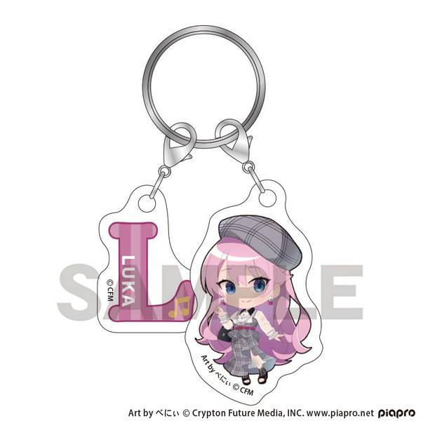 【3月予約】初音ミク ちび2連イニシャルキーチェーン 巡音ルカ クラシカルレトロミニキャラ キャラグッズ 4550451382232