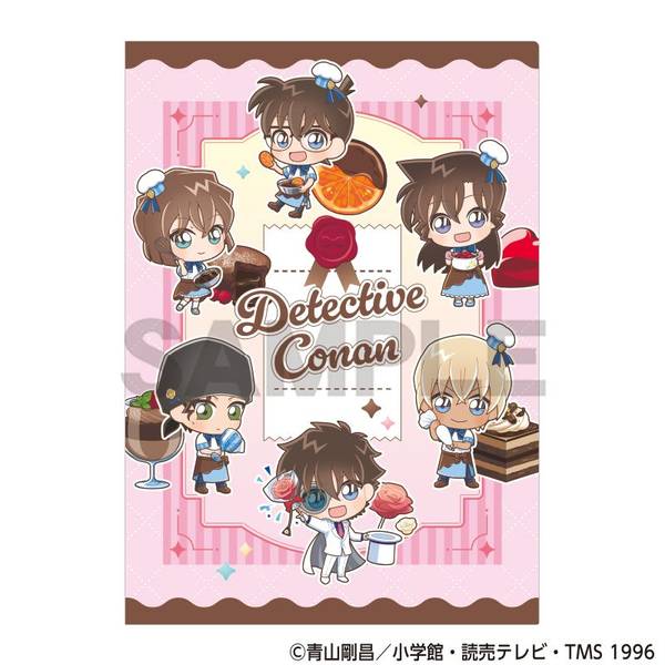 【3月予約】名探偵コナン シングルクリアファイル ピンク きゃらペコ ショコラティエ キャラグッズ 4550451391357