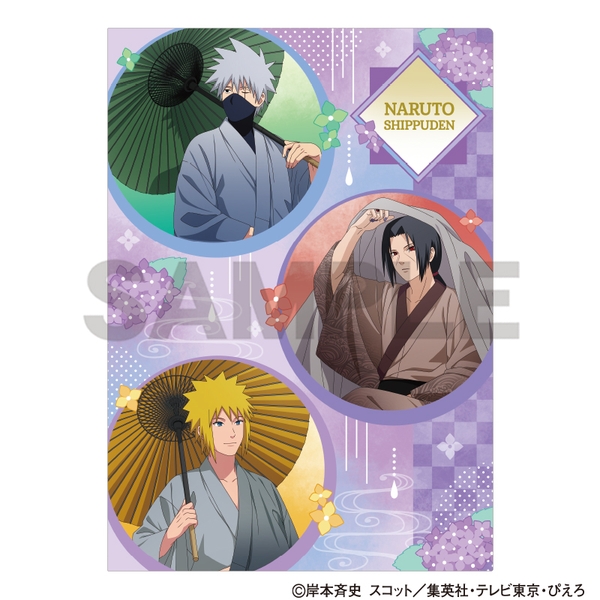 NARUTO-ナルト- 疾風伝 シングルクリアファイル カカシ＆イタチ＆ミナト 五月雨