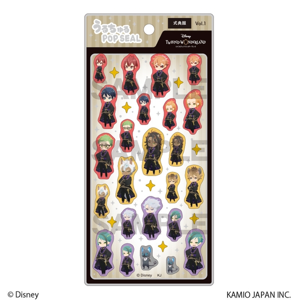 ツイステグッズいろいろ ディズニー ツイステッドワンダーランド うるちゅるPOP SEAL 式典服vol