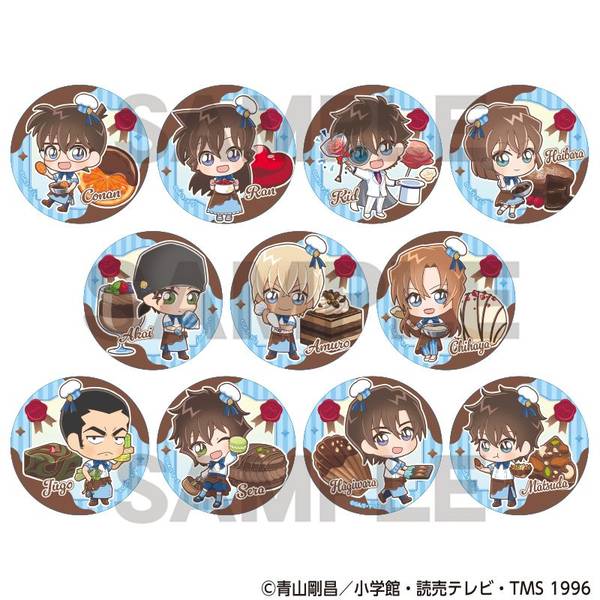 【3月予約】名探偵コナン トレーディング缶バッジ きゃらペコ ショコラティエ 11個入BOX キャラグッズ 4550451902676