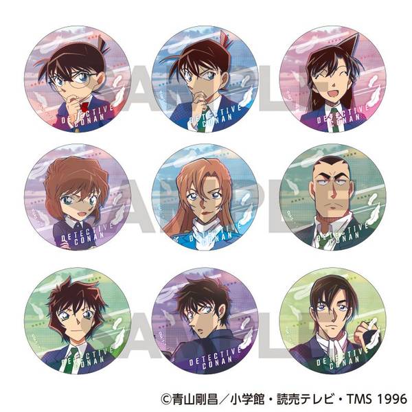 【4月予約】名探偵コナン トレーディング缶バッジ 9個入BOX キャラグッズ 4550451902713