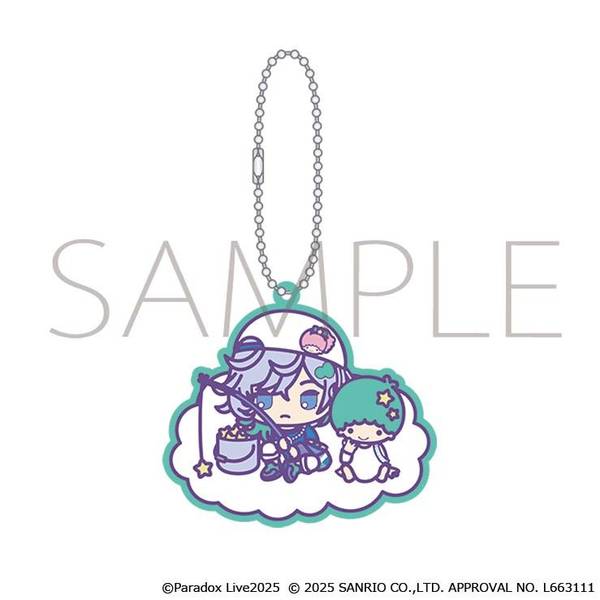 【12月予約】Paradox Live ラバーキーホルダー／矢戸乃上 珂波汰×リトルツインスターズ サンリオキャラクターズ キャラグッズ 4550621053153