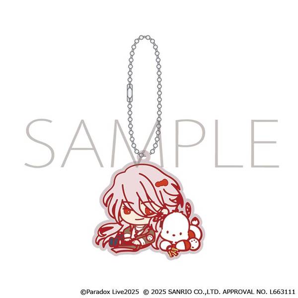【12月予約】Paradox Live ラバーキーホルダー／甲斐田 紫音×ポチャッコ サンリオキャラクターズ キャラグッズ 4550621053351