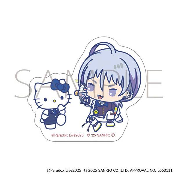 【11月予約】Paradox Live ステッカー／棗 リュウ×ハローキティ サンリオキャラクターズ キャラグッズ 4550621053429
