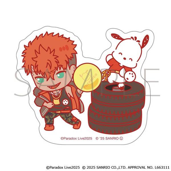 【11月予約】Paradox Live ステッカー／土佐 凌牙×ポチャッコ サンリオキャラクターズ キャラグッズ 4550621053634