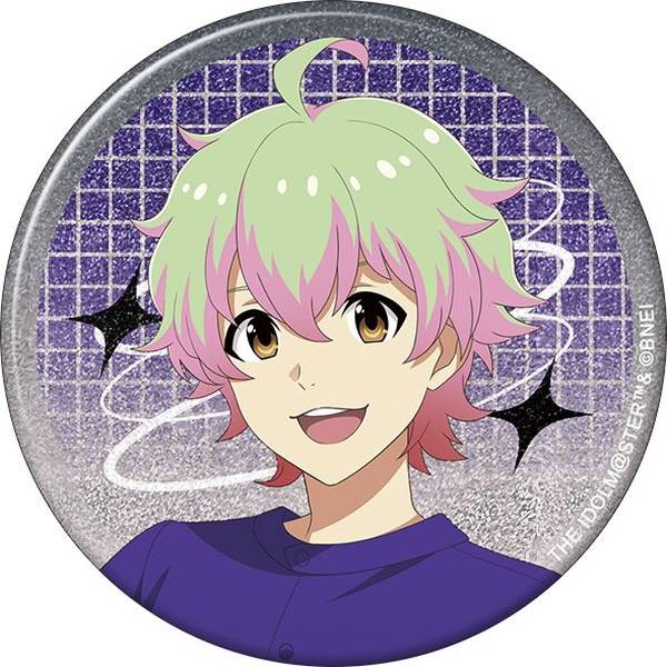 【8月予約】アイドルマスター SideM グリッター缶バッジ／猫柳キリオ サマーマーケット キャラグッズ 4550621347252