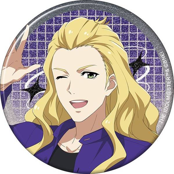 【8月予約】アイドルマスター SideM グリッター缶バッジ／華村翔真 サマーマーケット キャラグッズ 4550621347269