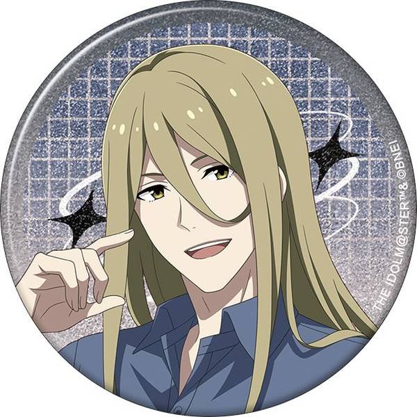 【8月予約】アイドルマスター SideM グリッター缶バッジ／古論クリス サマーマーケット キャラグッズ 4550621347498